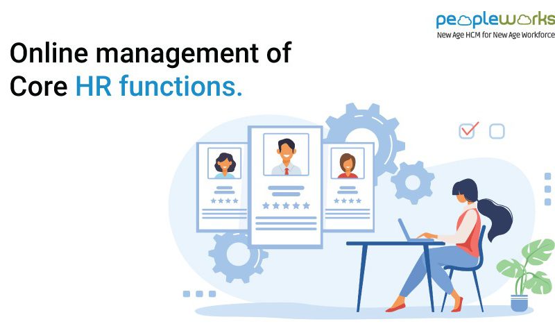 Online management of core HR functions